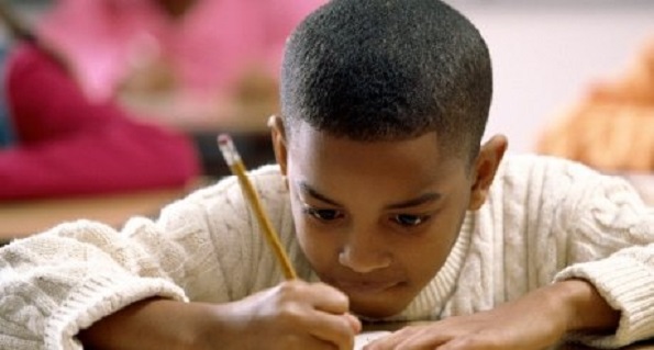 boy writing boy writing